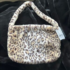PacSun Animal Print Faux Fur Shoulder Bag
